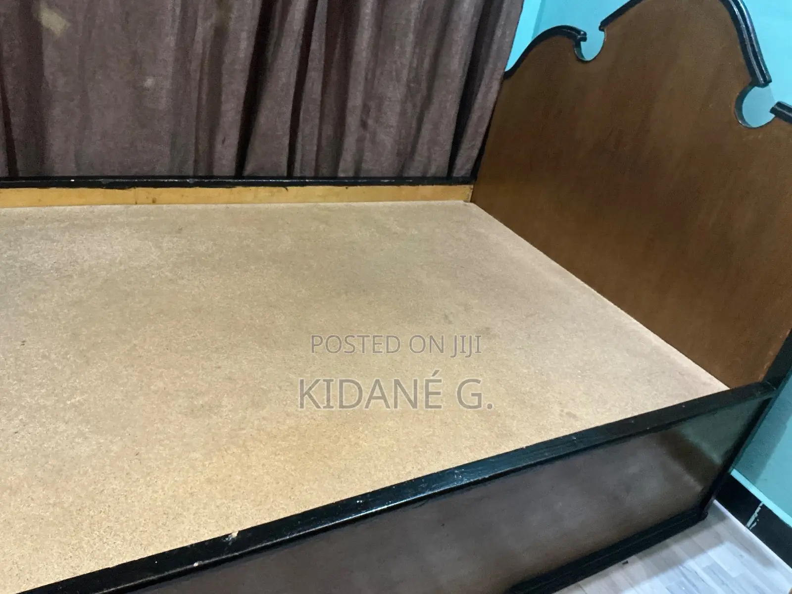 1.20ሜ አልጋ/1.20m Bed+ችፑድ+ፍራሽ፣. ቦታ፡ ብርጭቆ 40/60