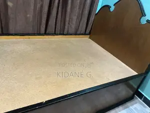 1.20ሜ አልጋ/1.20m Bed+ችፑድ+ፍራሽ፣. ቦታ፡ ብርጭቆ 40/60