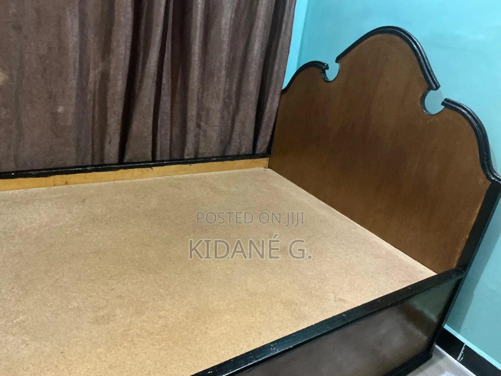 1.20ሜ አልጋ/1.20m Bed+ችፑድ+ፍራሽ፣. ቦታ፡ ብርጭቆ 40/60