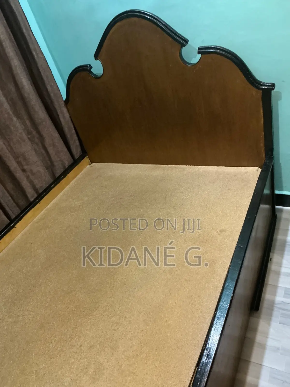 1.20ሜ አልጋ/1.20m Bed+ችፑድ+ፍራሽ፣. ቦታ፡ ብርጭቆ 40/60