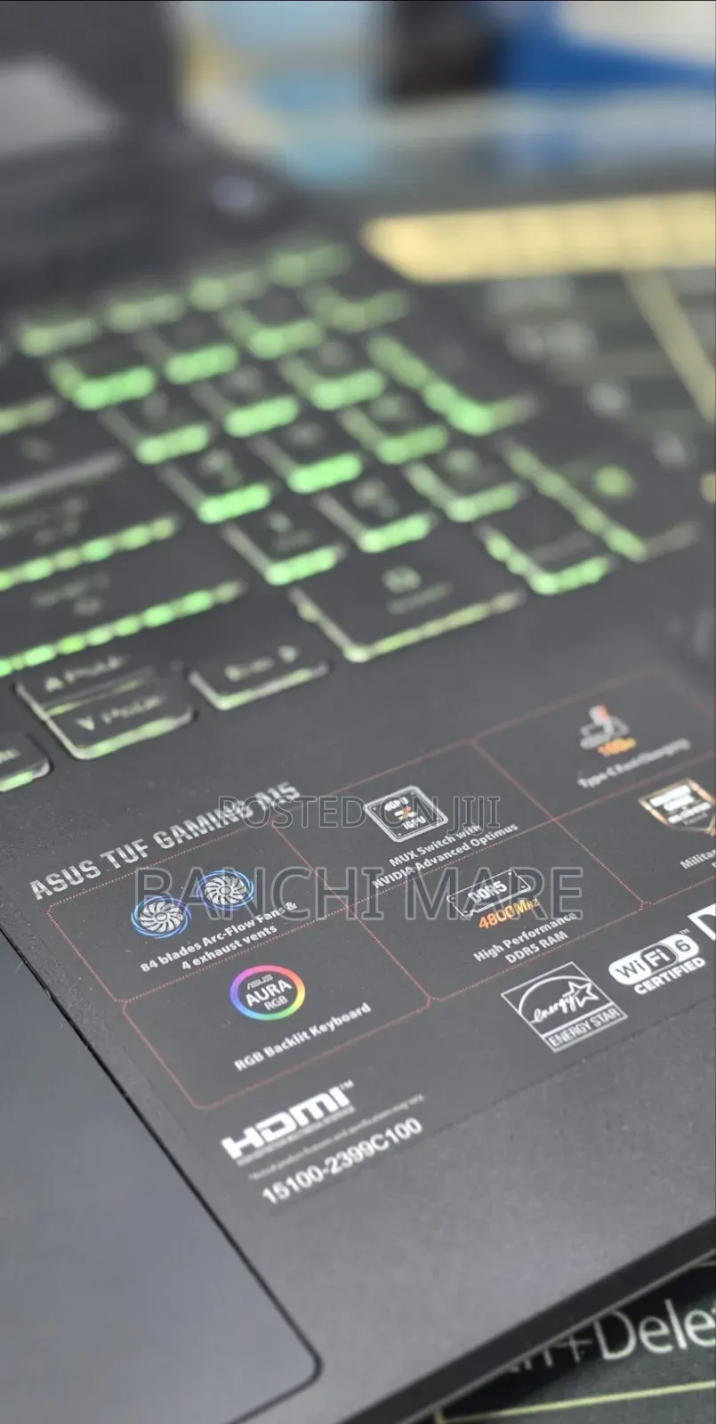 New Laptop Asus TUF Gaming A15 16GB AMD Ryzen 7 SSD 512GB
