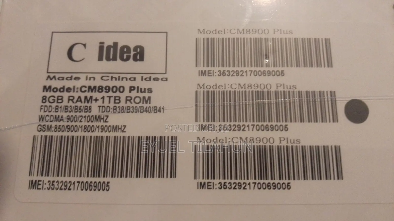 New C idea CM8800 Plus 1 TB Black