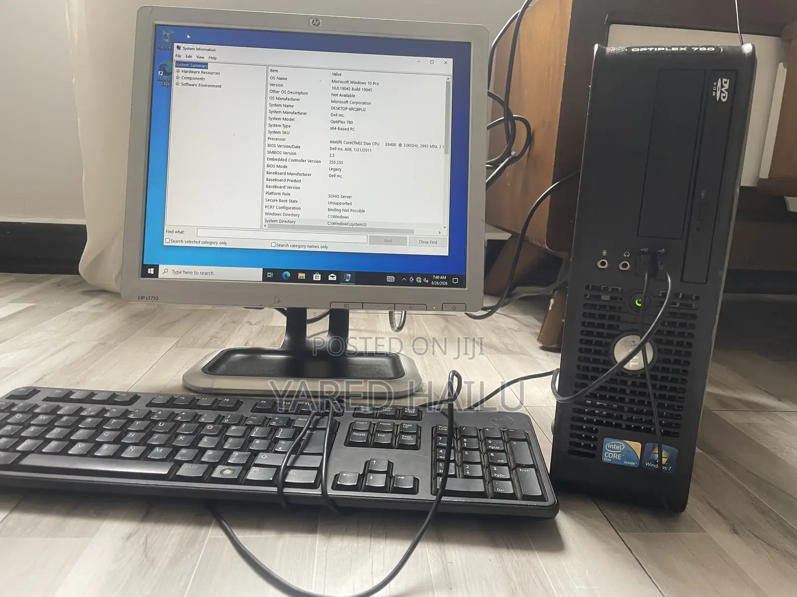 Desktop Computer Dell OptiPlex 780 4GB Intel Core 2 Duo HDD 500GB