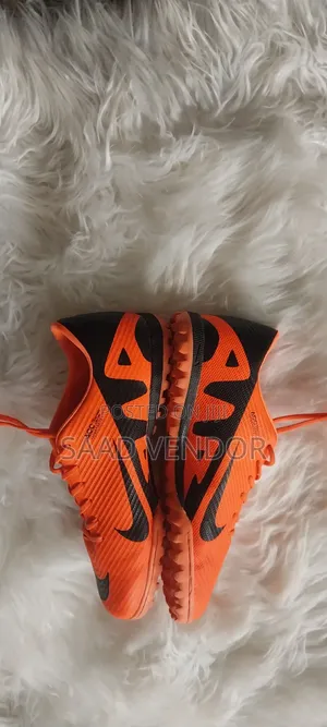 Nike Mercurial Orange & Black Football Boots ⚽ Size 42