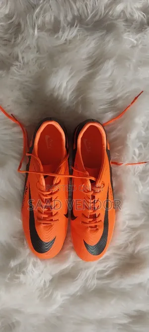 Nike Mercurial Orange & Black Football Boots ⚽ Size 42