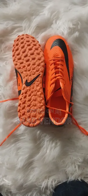 Nike Mercurial Orange & Black Football Boots ⚽ Size 42