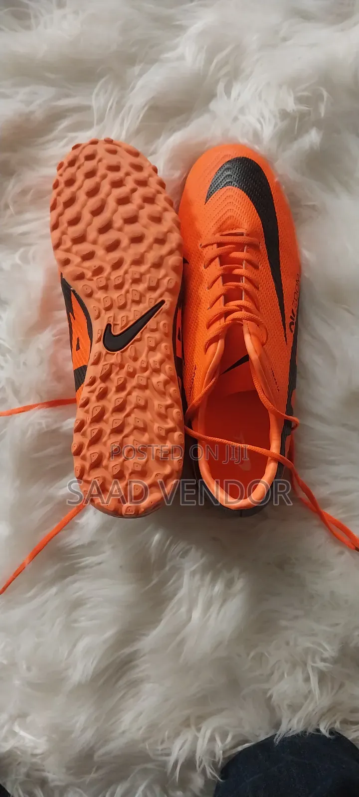 Nike Mercurial Orange & Black Football Boots ⚽ Size 42