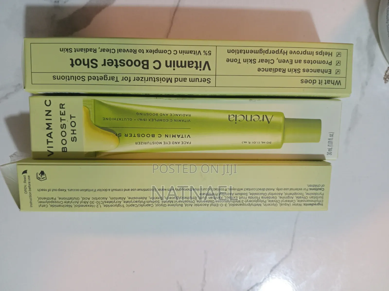 Arencia 
Vitamin C Booster Shot Serum 
With Glutathione, Niacinamide
