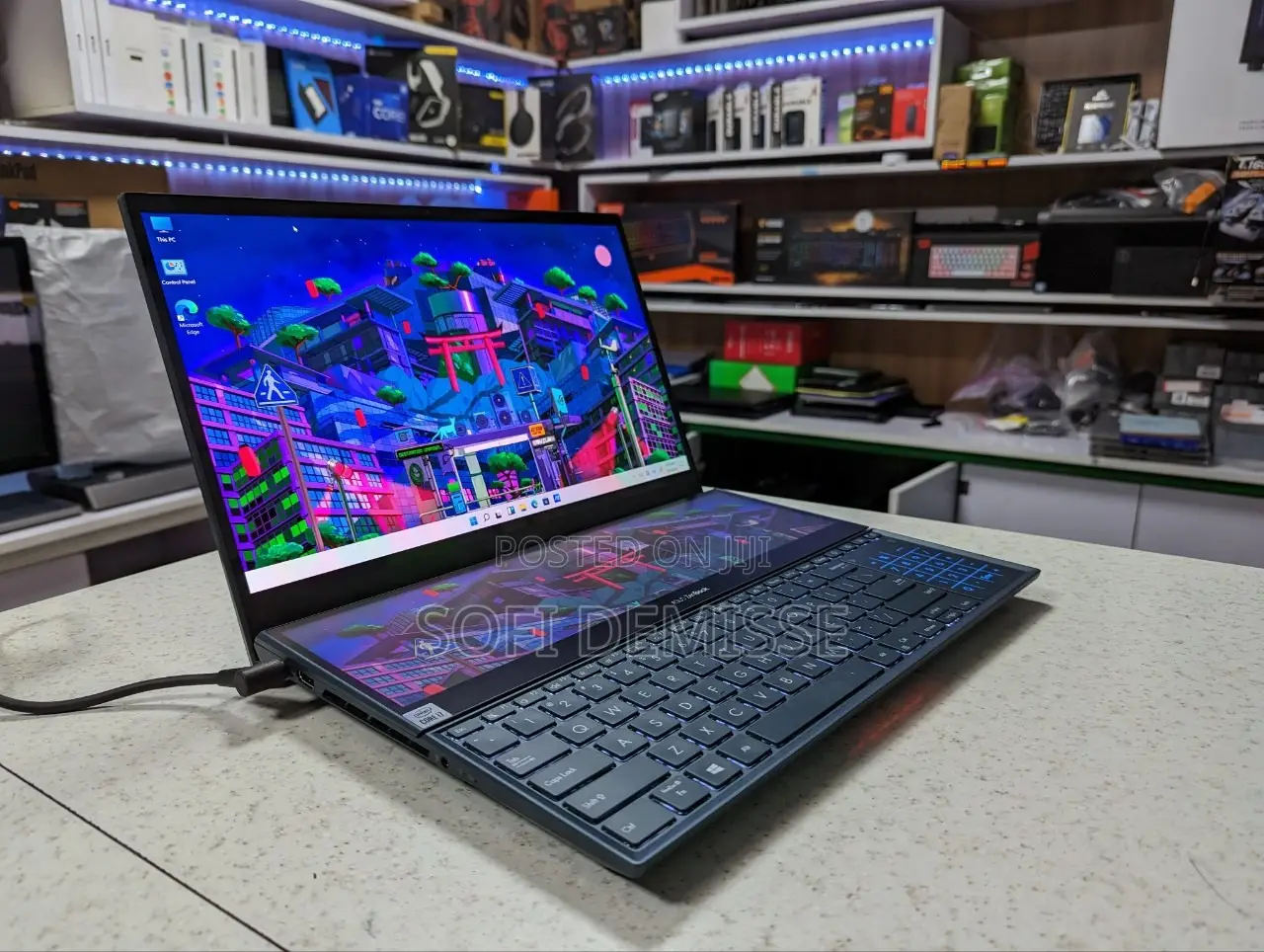 Laptop Asus Zenbook Pro Duo 15 OLED 16GB Intel Core i7 SSD 1T