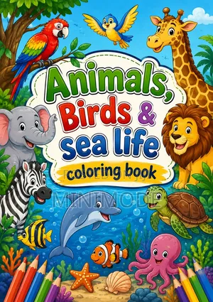 Animals,Birds & Sea Life Coloring Book PDF Ebook