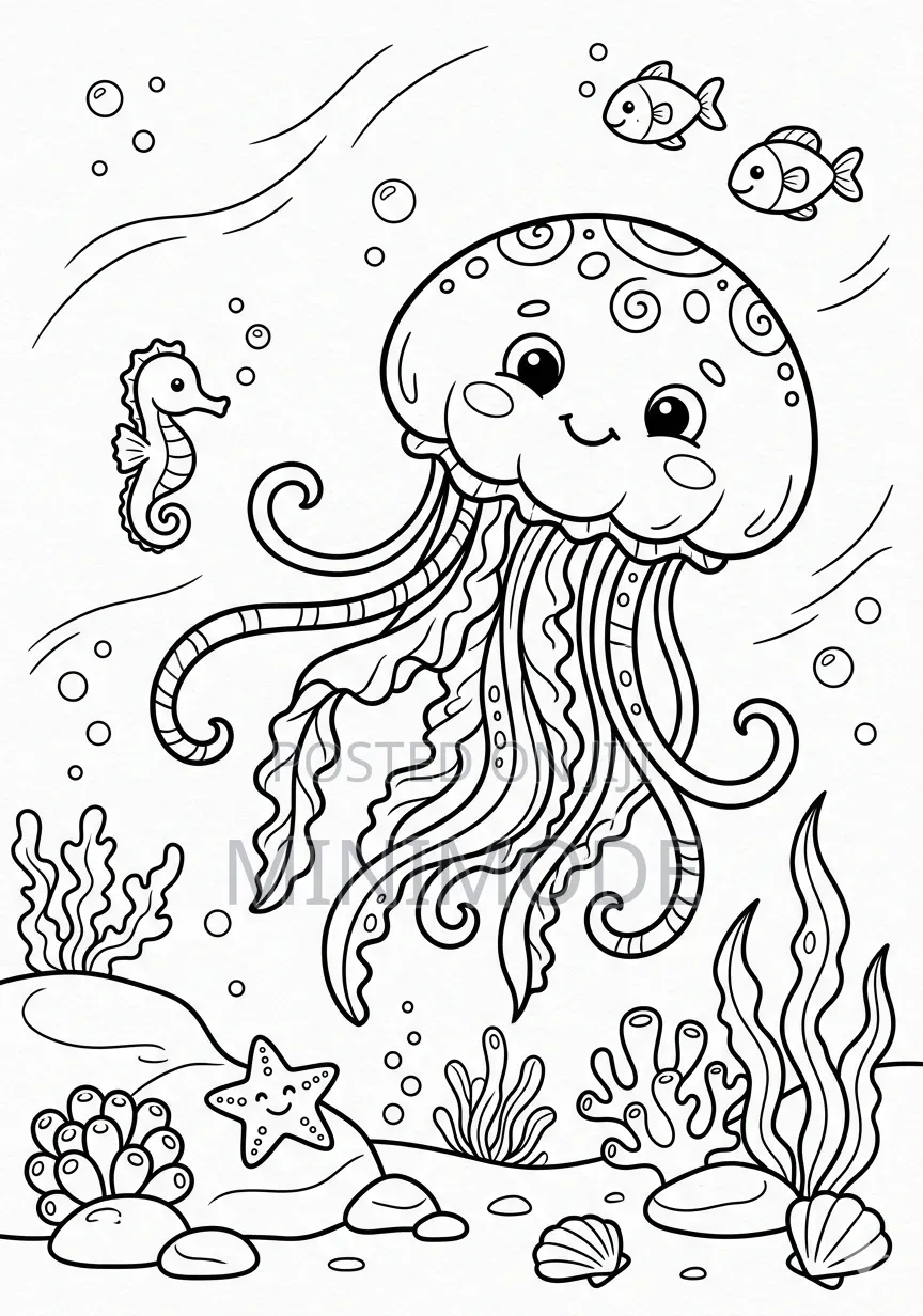 Animals,Birds & Sea Life Coloring Book PDF Ebook