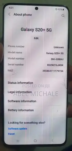 Samsung Galaxy S20+ 5G 128 GB Black