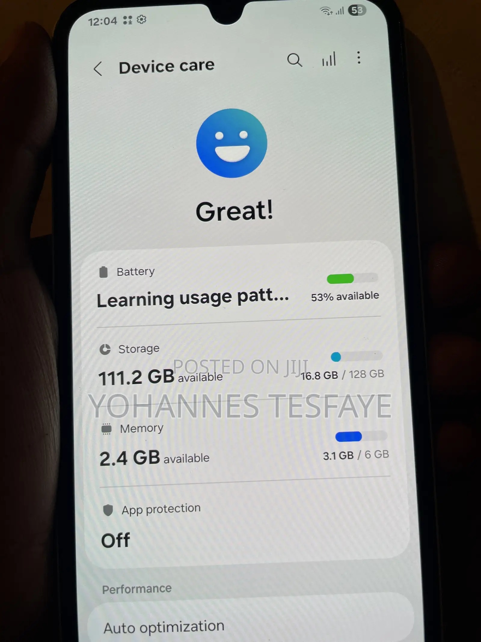 Samsung Galaxy A15 128 GB Yellow