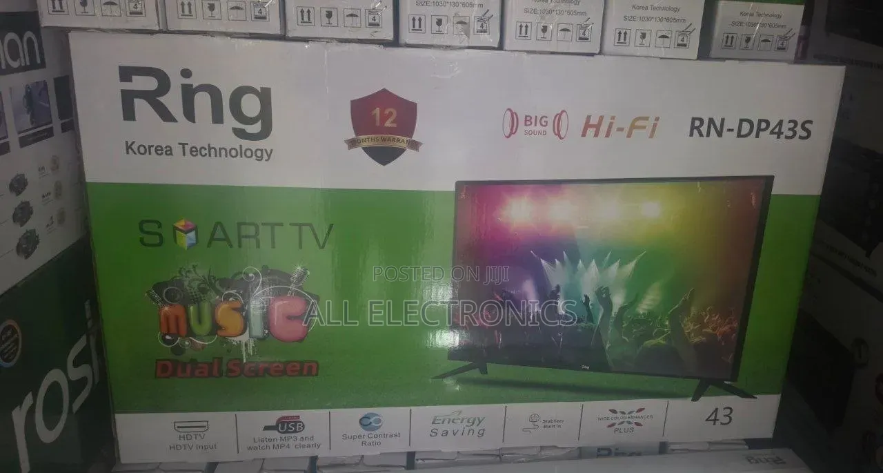 Ring 43"inch Smart TV Big Sound Hifi TV