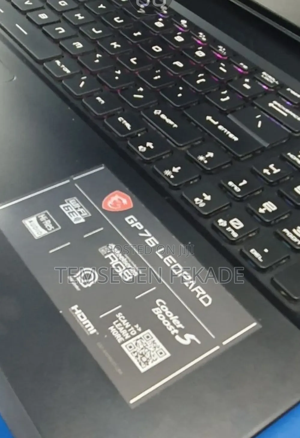 New Laptop MSI GP75 Leopard 16GB Intel Core i7 SSD 1T
