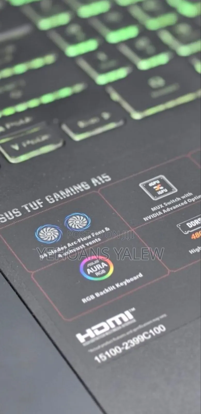 New Laptop Asus TUF Gaming A15 16GB AMD Ryzen 7 SSD 512GB
