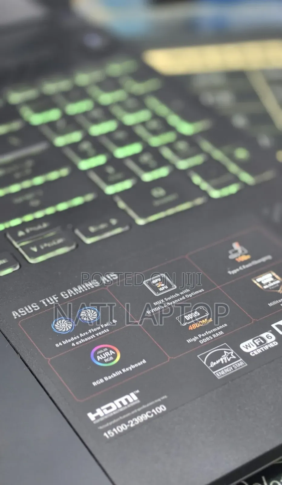 New Laptop Asus TUF Gaming A15 16GB AMD Ryzen 7 SSD 512GB