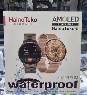 Germany HainoTeko-5 Super Slim AMOLED Smartwatch With 3 Straps