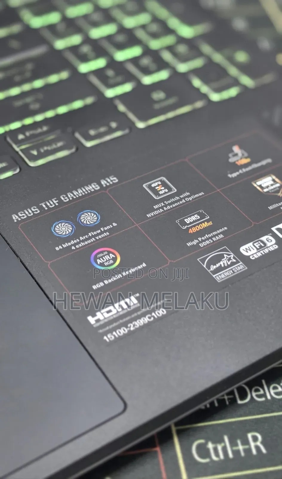 New Laptop Asus TUF Gaming A15 16GB AMD Ryzen 7 SSD 512GB