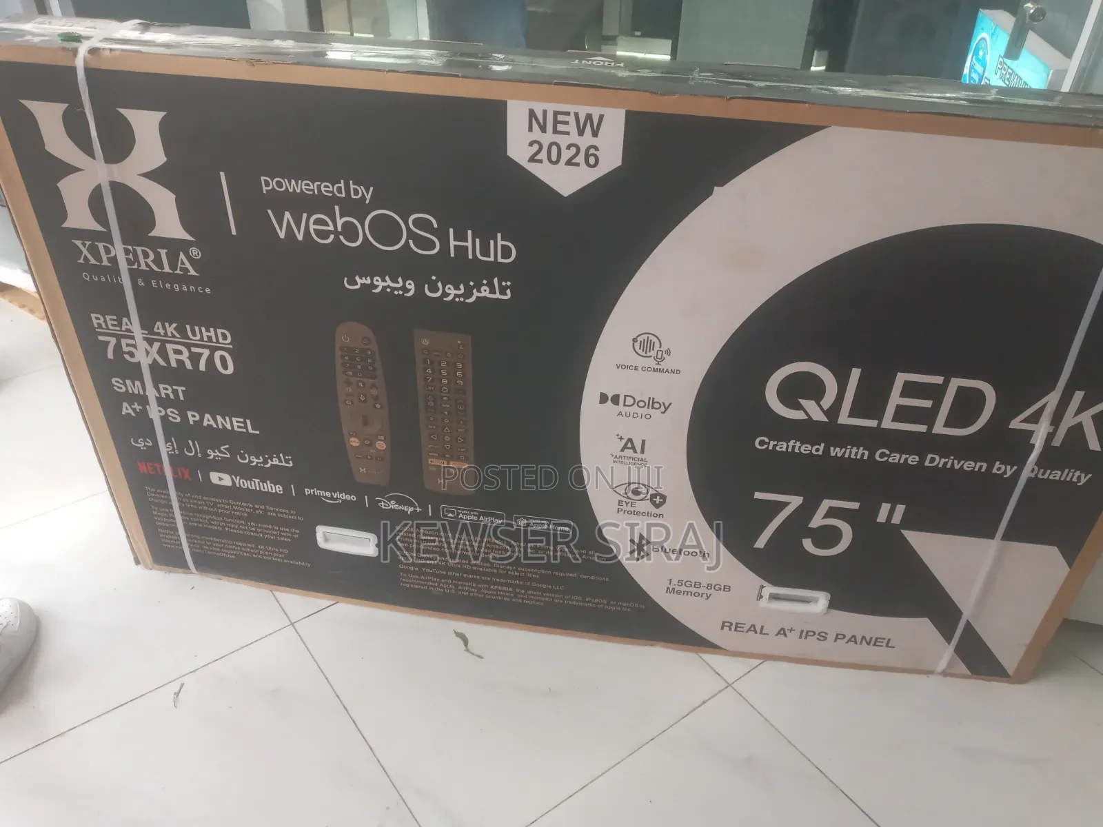 Xperia TV 75inch Qled 4k Uhd TV