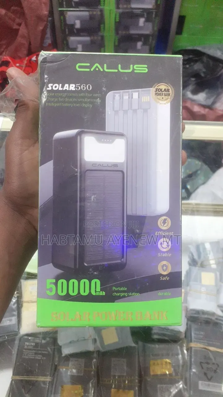 CALUS 50,000 Mah (ሶላር ያለው)
