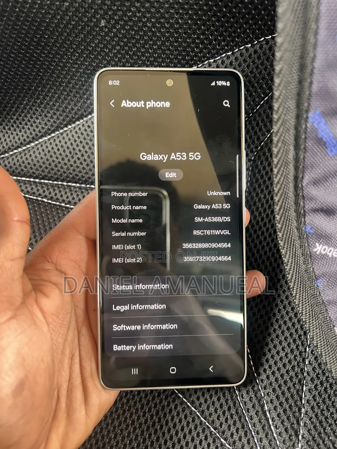 New Samsung Galaxy A53 5G 128 GB White