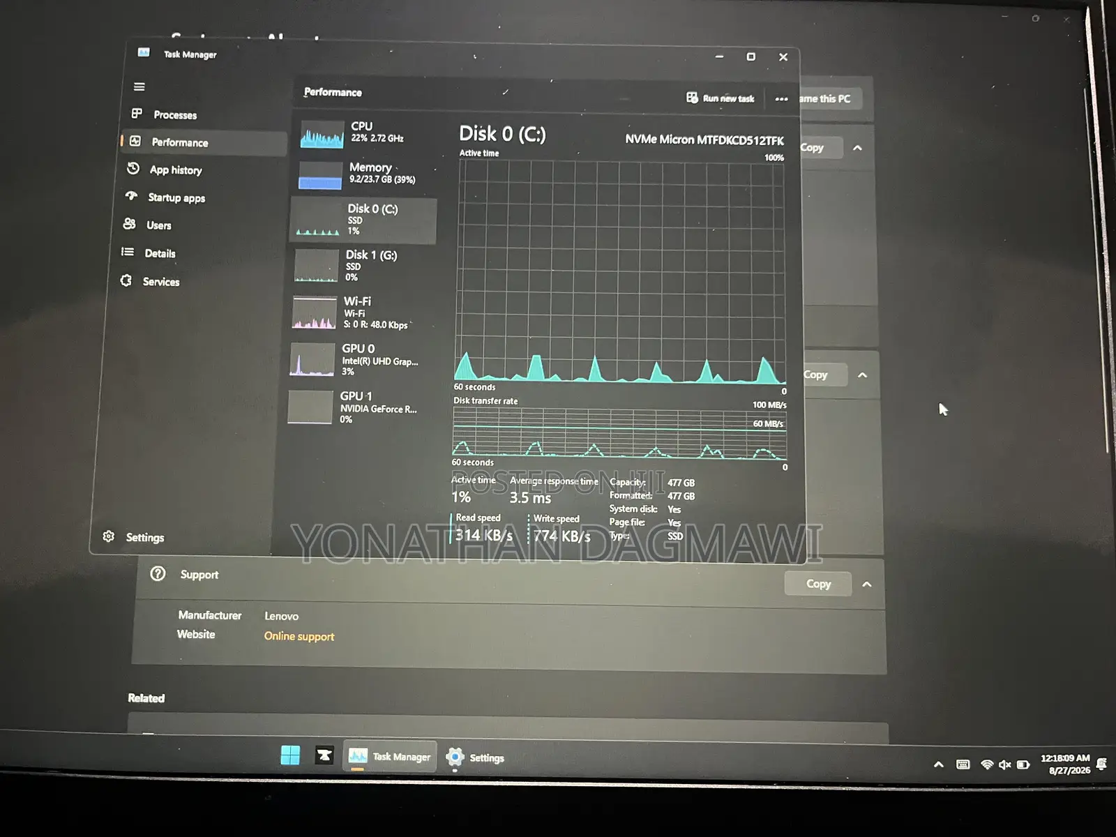 New Laptop Lenovo Ideapad Gaming 3 24GB Intel Core i5 SSD 1T