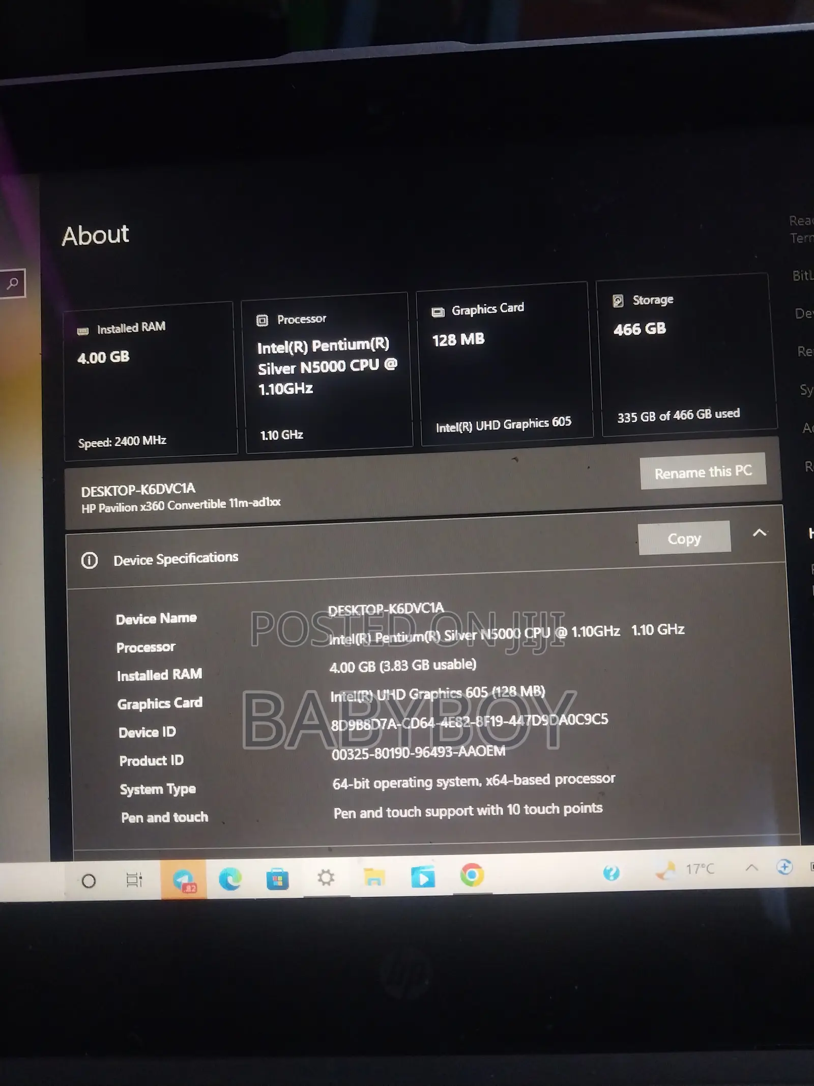 Laptop HP Pavilion x360 4GB Intel HDD 500GB
