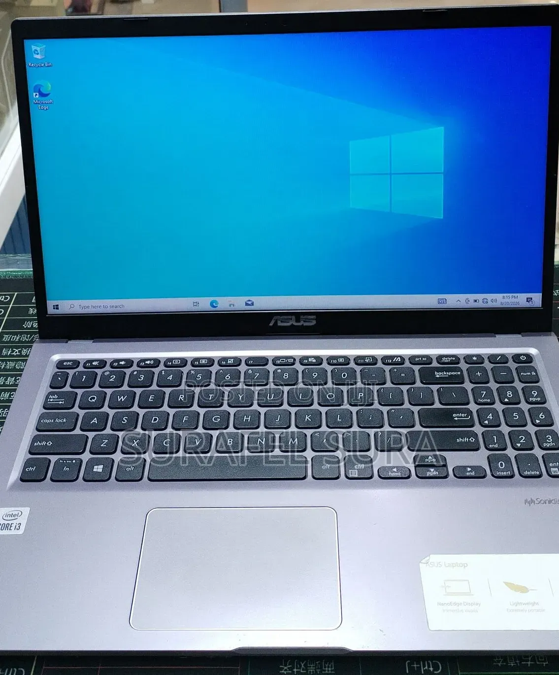New Laptop Asus Vivobook 15 8GB Intel Core i3 SSD 256GB
