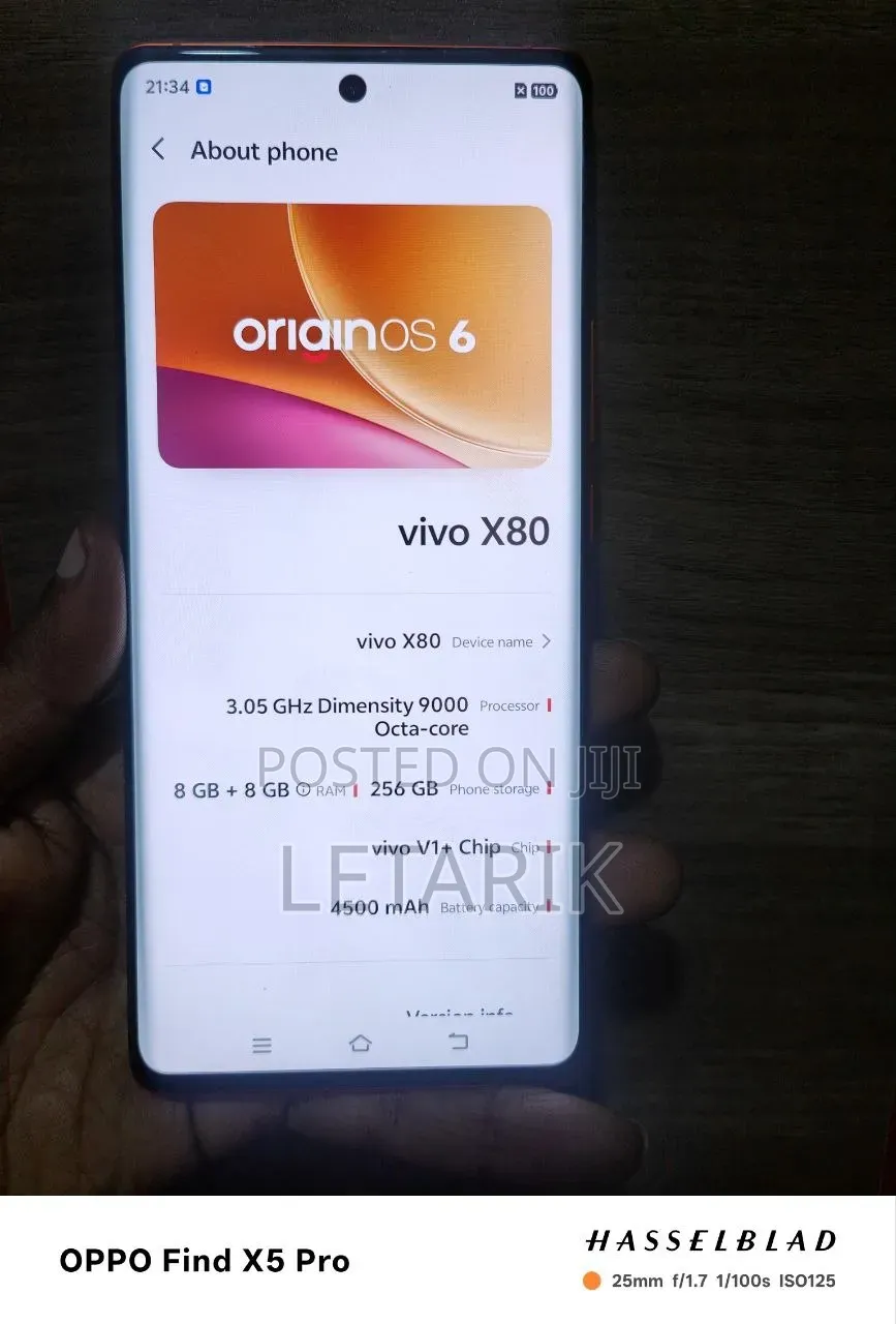 Vivo X80 256 GB Orange