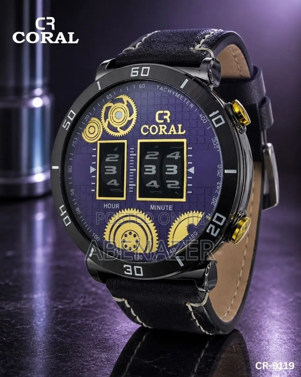 CR Coral Premium Men's Watch (Model CR-9119).