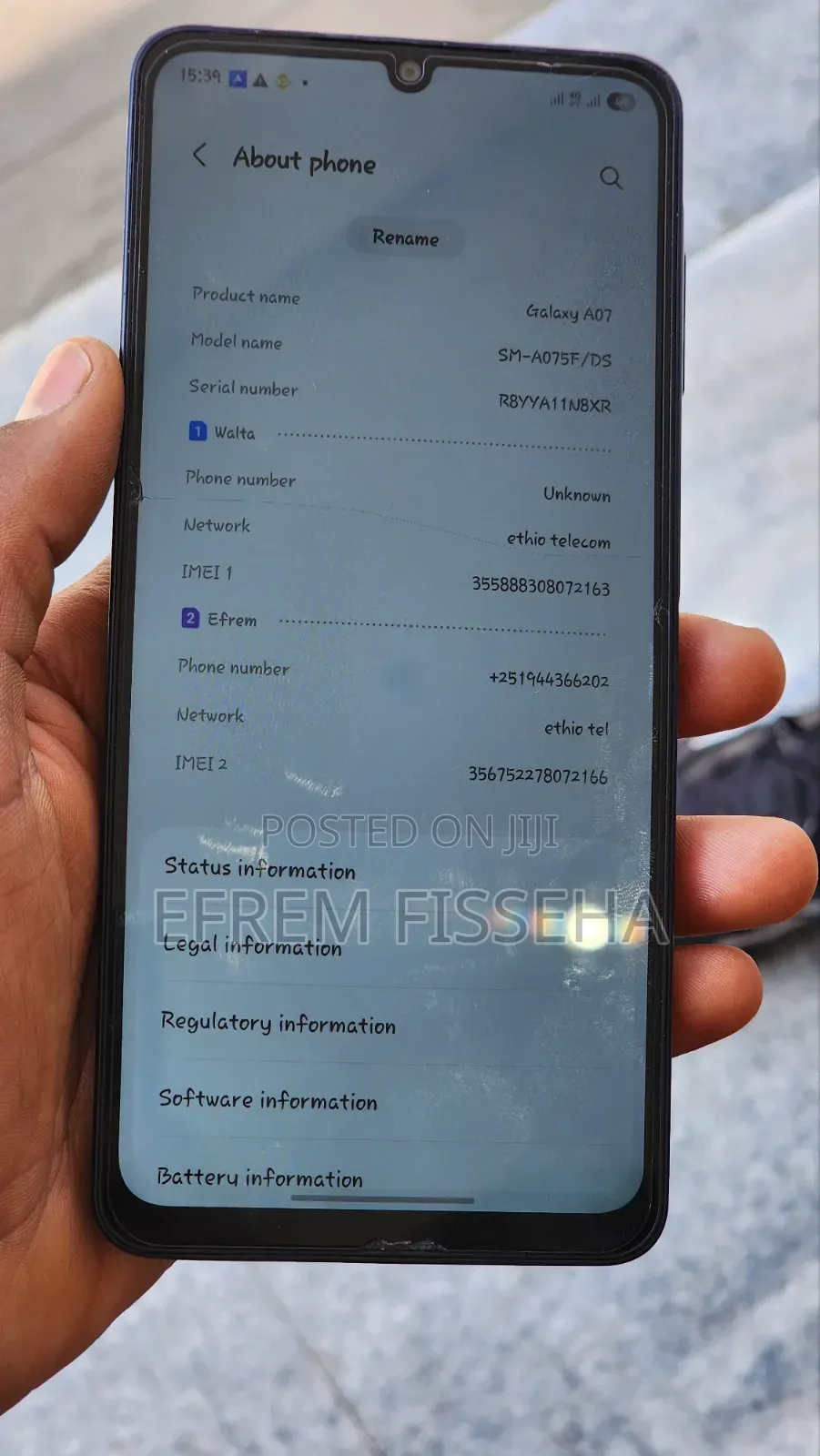 Samsung Galaxy A07 4G 256 GB Black