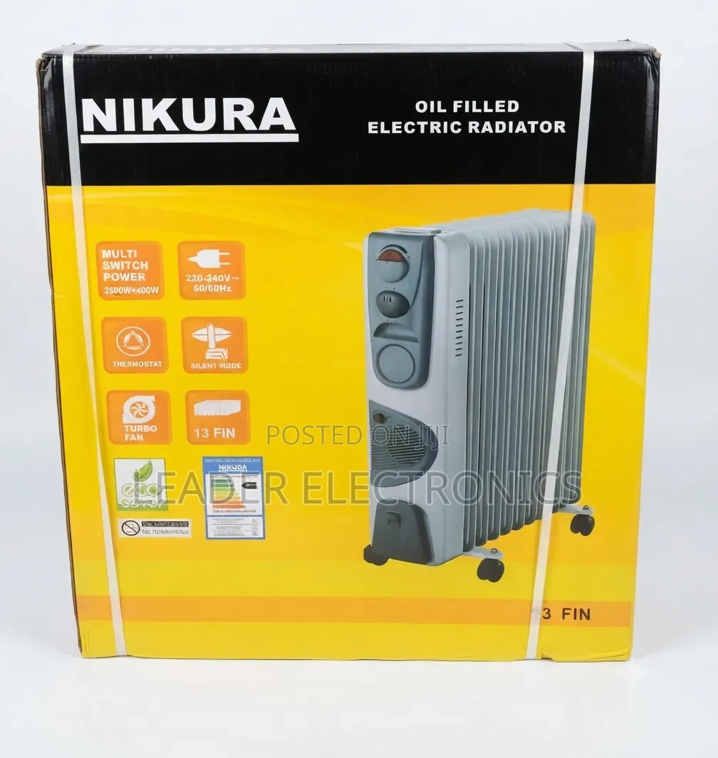 Nikura Oil Heater 13 Fin Turbo Fan – Original | Powerful & Efficient