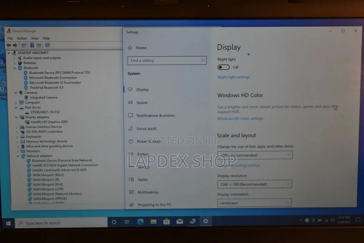 Laptop Lenovo ThinkPad T430 4GB Intel Core i5 HDD 320GB