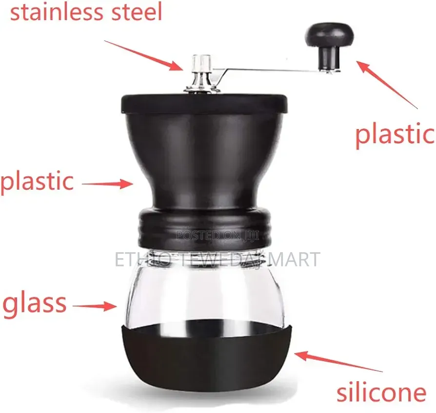 350mL Glass Manual Coffee Grinder