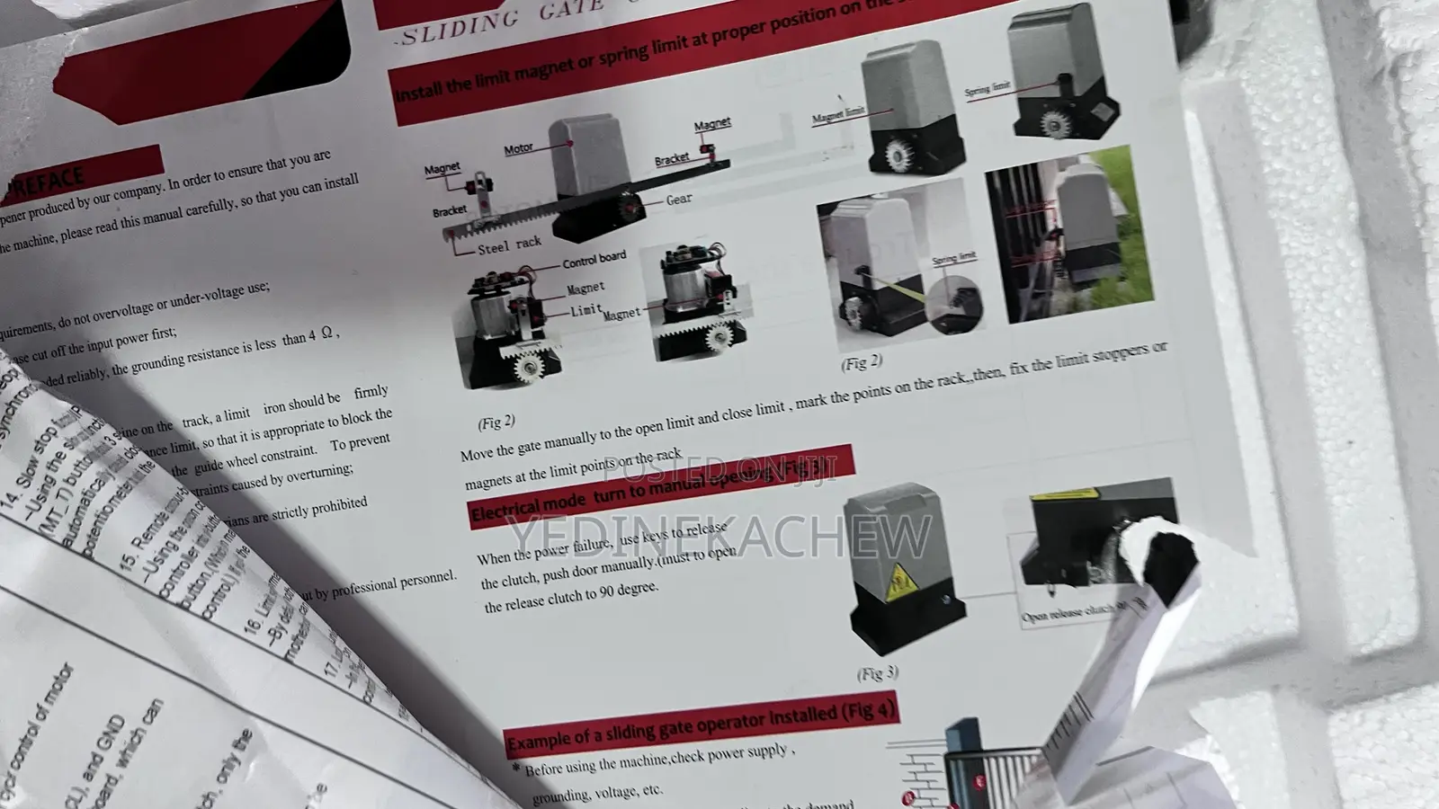 Automatic Sliding Gate Opener / Motor
