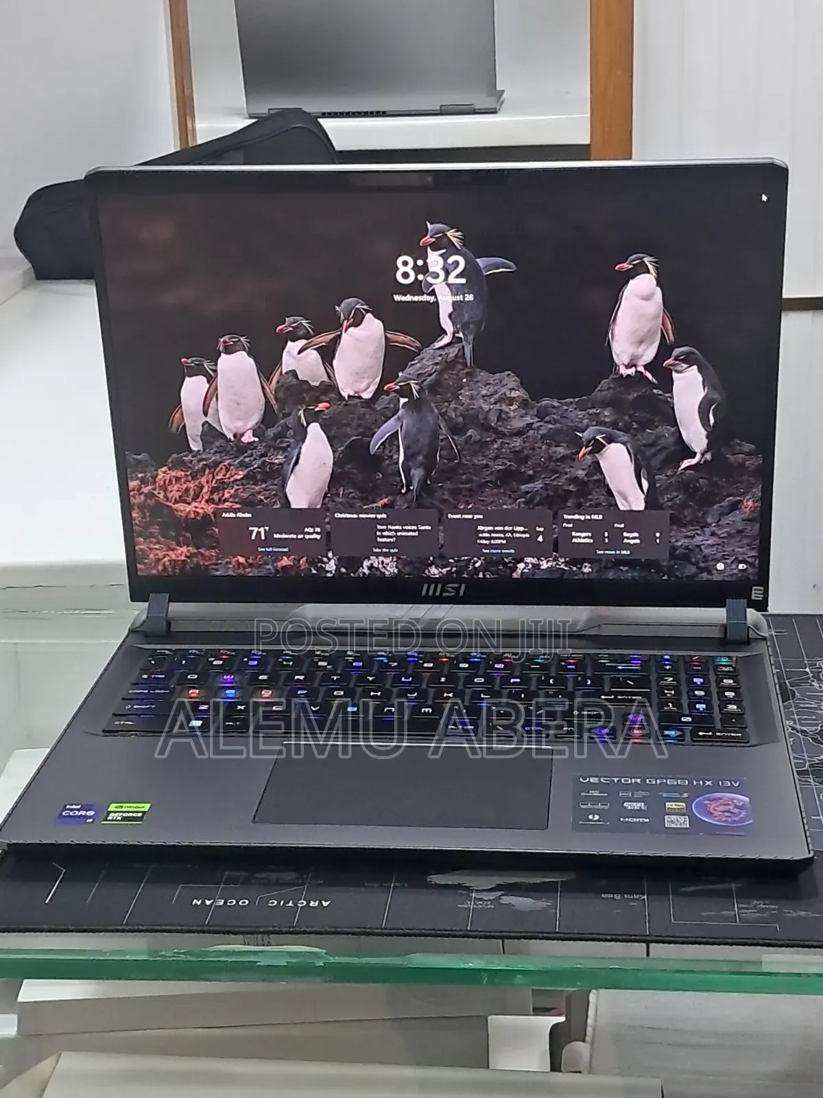 New Laptop MSI Vector GP66HX 12UGS 16GB Intel Core i9 SSD 1T