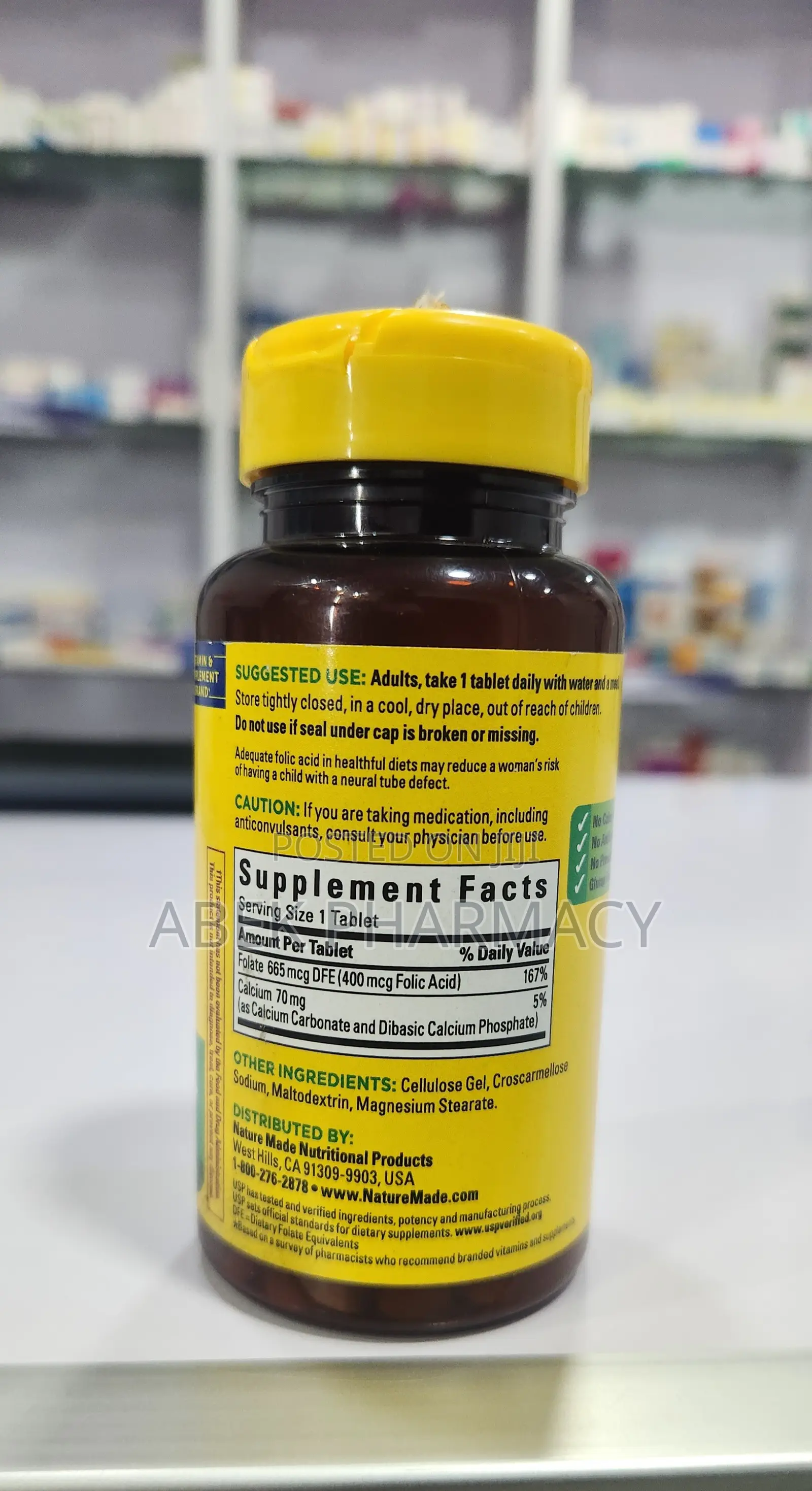 Nature Made Folic Acid 400mcg 250 Tablets