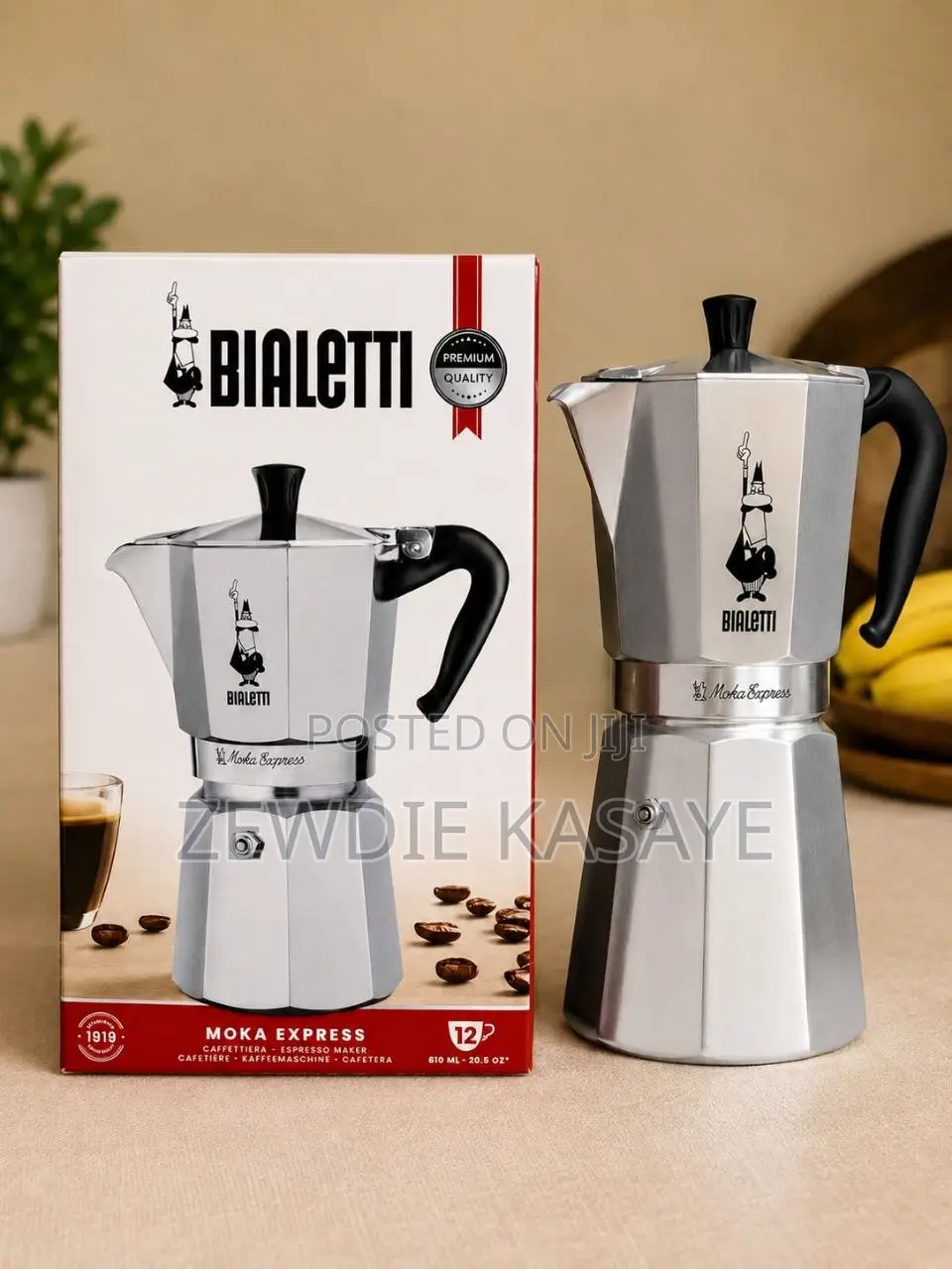 12 ሲኒ የጣልያን የቡና ማፍያ Bialetti -Moka Pot- 12 Cups Made in Italy
