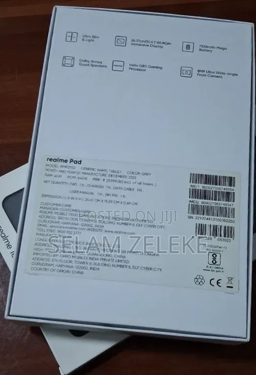 New Realme Pad 64 GB Black
