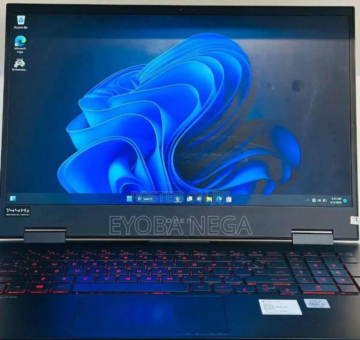 New Laptop HP Omen 15 16GB Intel Core i7 SSD 512GB