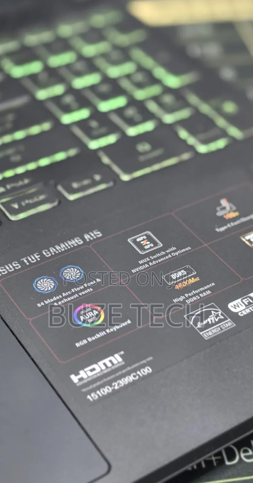 New Laptop Asus TUF Gaming A15 16GB AMD Ryzen 7 SSD 512GB
