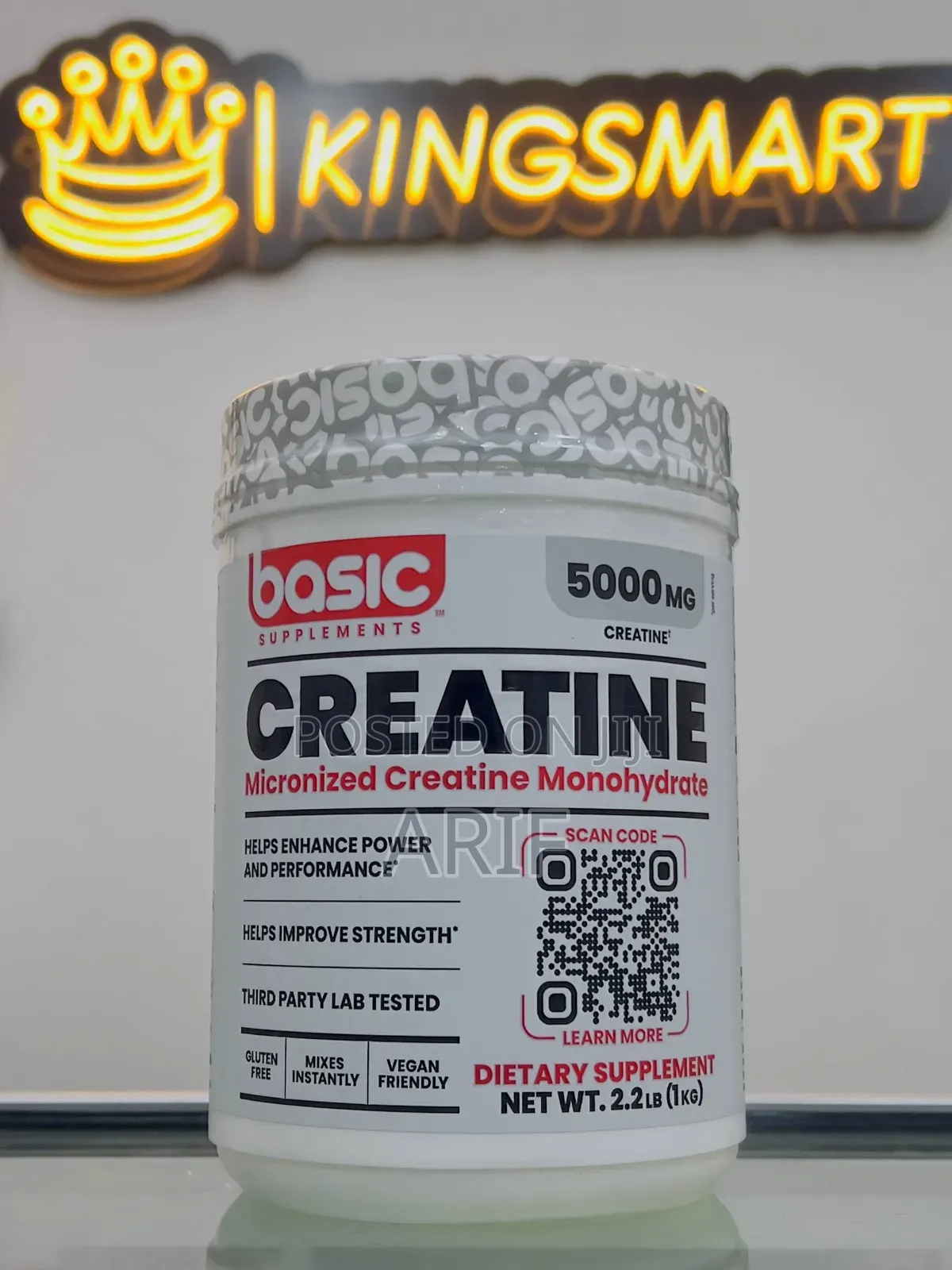 Basic Creatine Monohydrate 1kg 200 Serving
