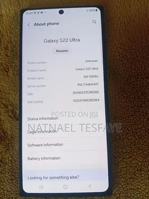 Samsung Galaxy S22 Ultra 128 GB Black