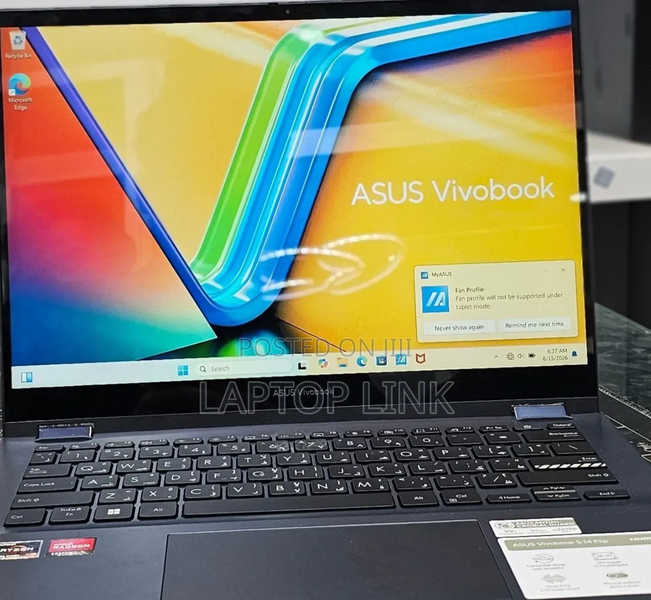 New Laptop Asus Vivobook 14 16GB AMD Ryzen 7 SSD 512GB