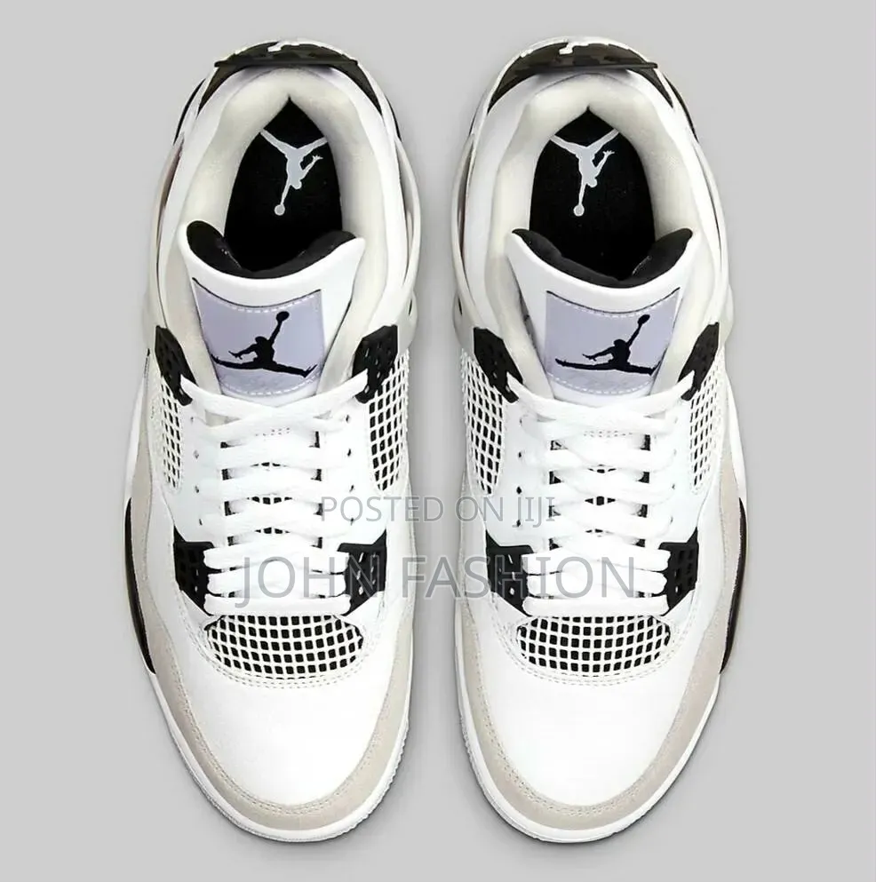 Air Jordan 4 Retro Military Black White