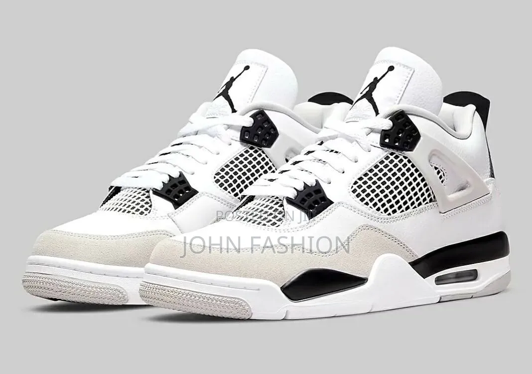 Air Jordan 4 Retro Military Black White
