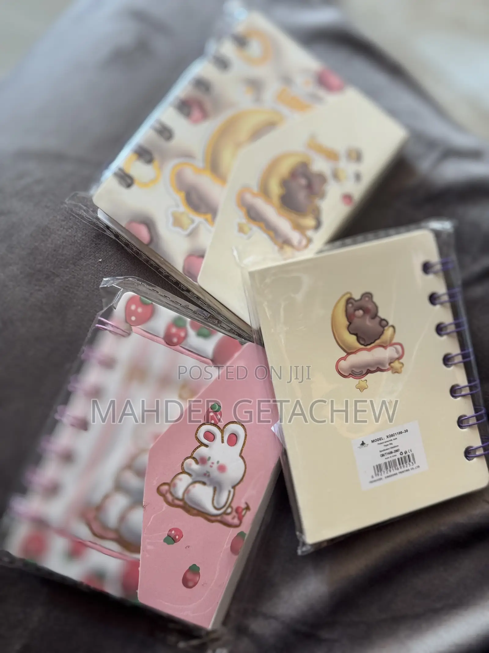 Cute Cartoon Spiral Notebook 📒🍓