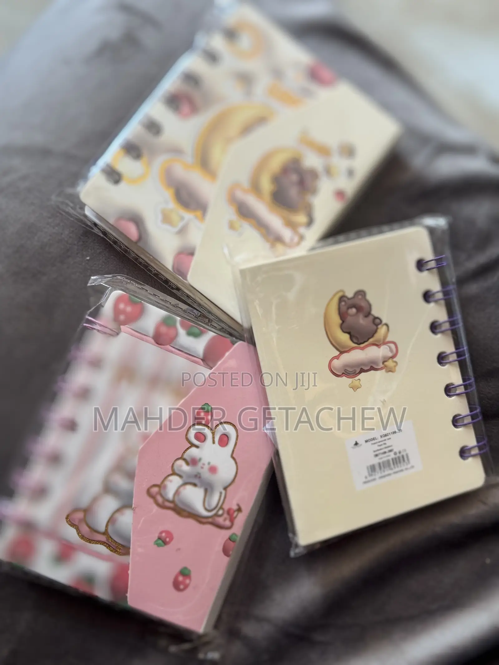 Cute Cartoon Spiral Notebook 📒🍓