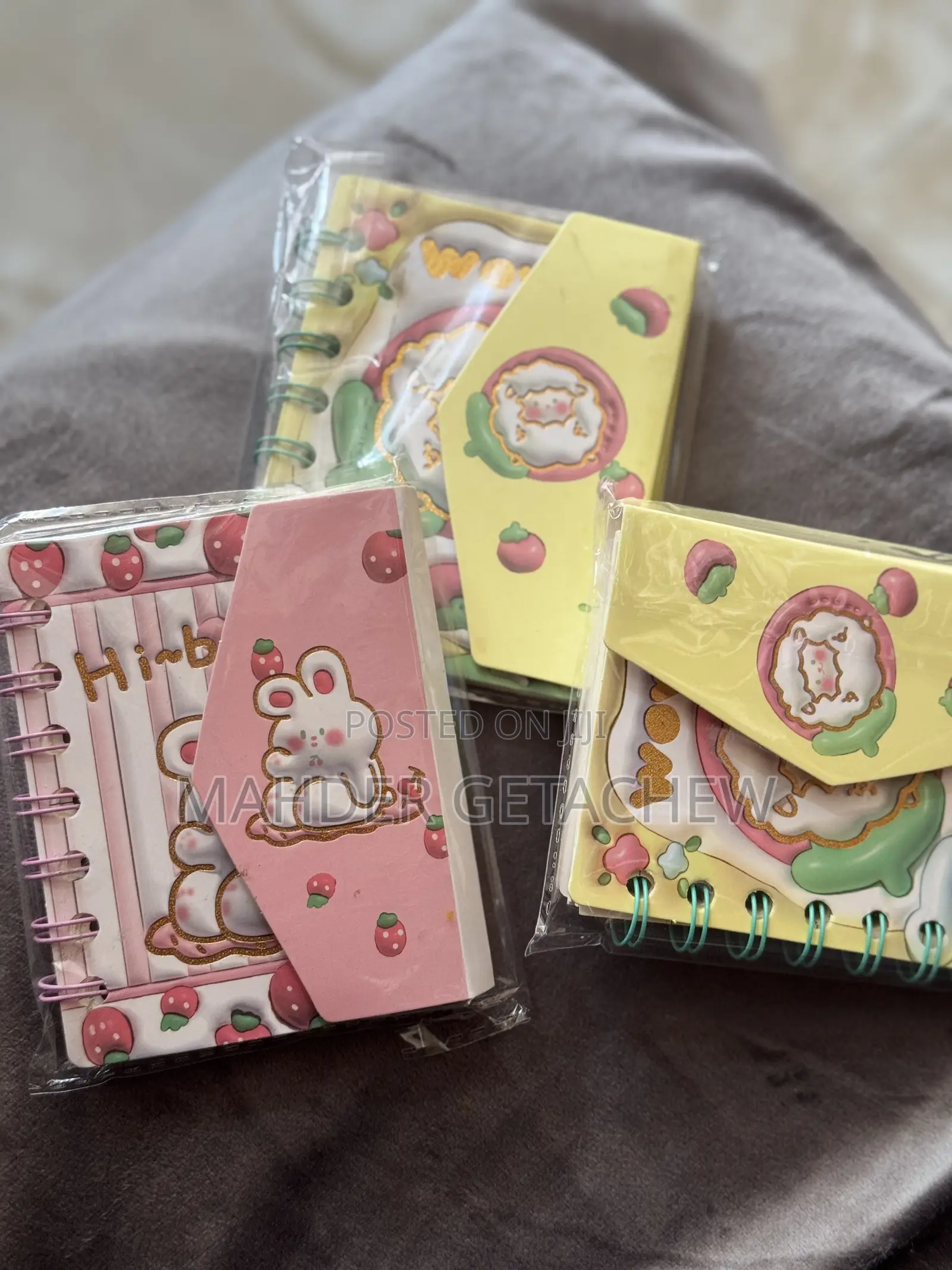Cute Cartoon Spiral Notebook 📒🍓